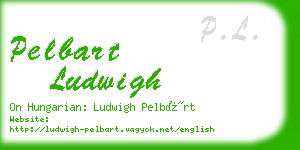 pelbart ludwigh business card